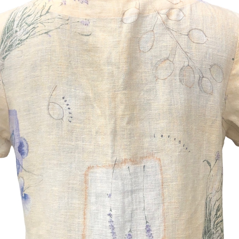 Vintage Sweet Jessie Herb Linen Dress size Medium - Picture 5 of 9